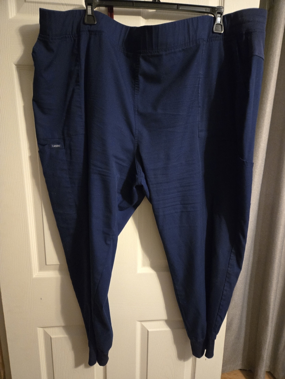 Womens  Navy Scrub Jogger Pants -